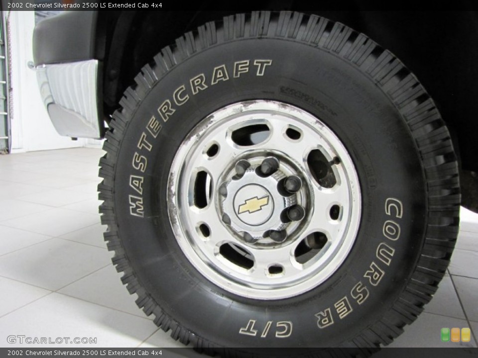 2002 Chevrolet Silverado 2500 LS Extended Cab 4x4 Wheel and Tire Photo #73548506