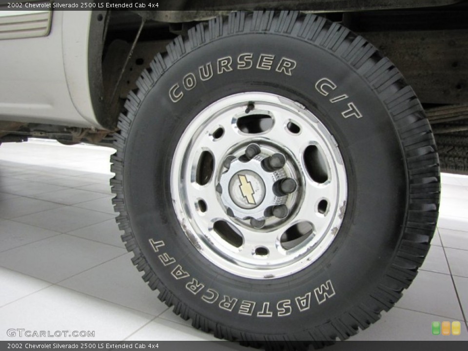 2002 Chevrolet Silverado 2500 LS Extended Cab 4x4 Wheel and Tire Photo #73548566