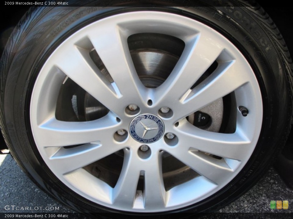 2009 Mercedes-Benz C 300 4Matic Wheel and Tire Photo #73551239