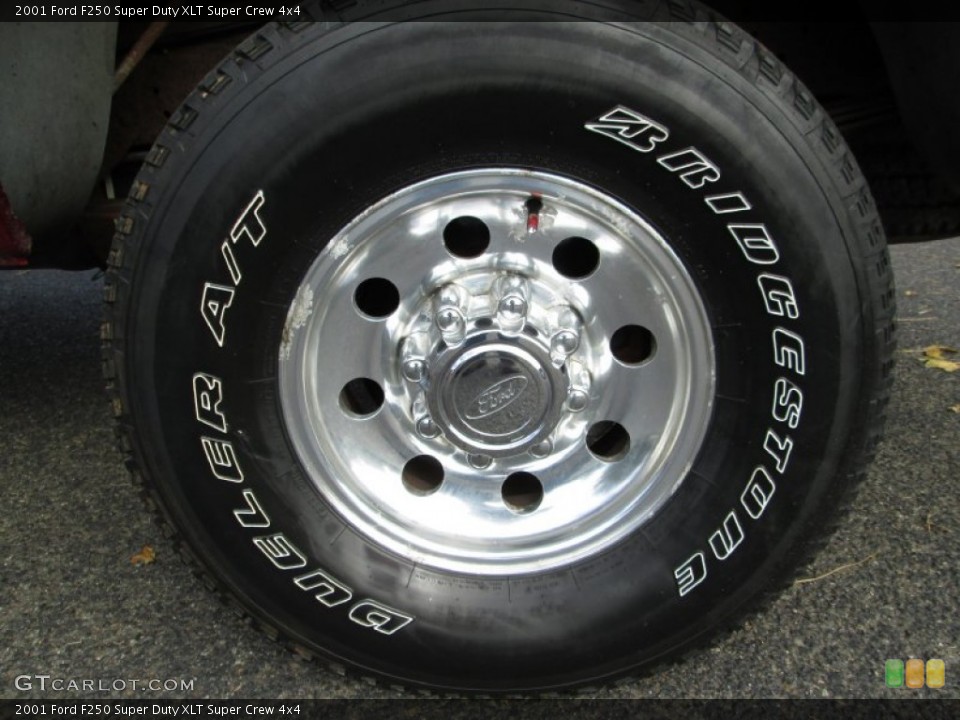 2001 Ford F250 Super Duty XLT Super Crew 4x4 Wheel and Tire Photo #73554908