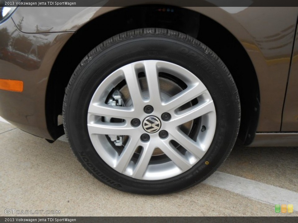 2013 Volkswagen Jetta TDI SportWagen Wheel and Tire Photo #73558875