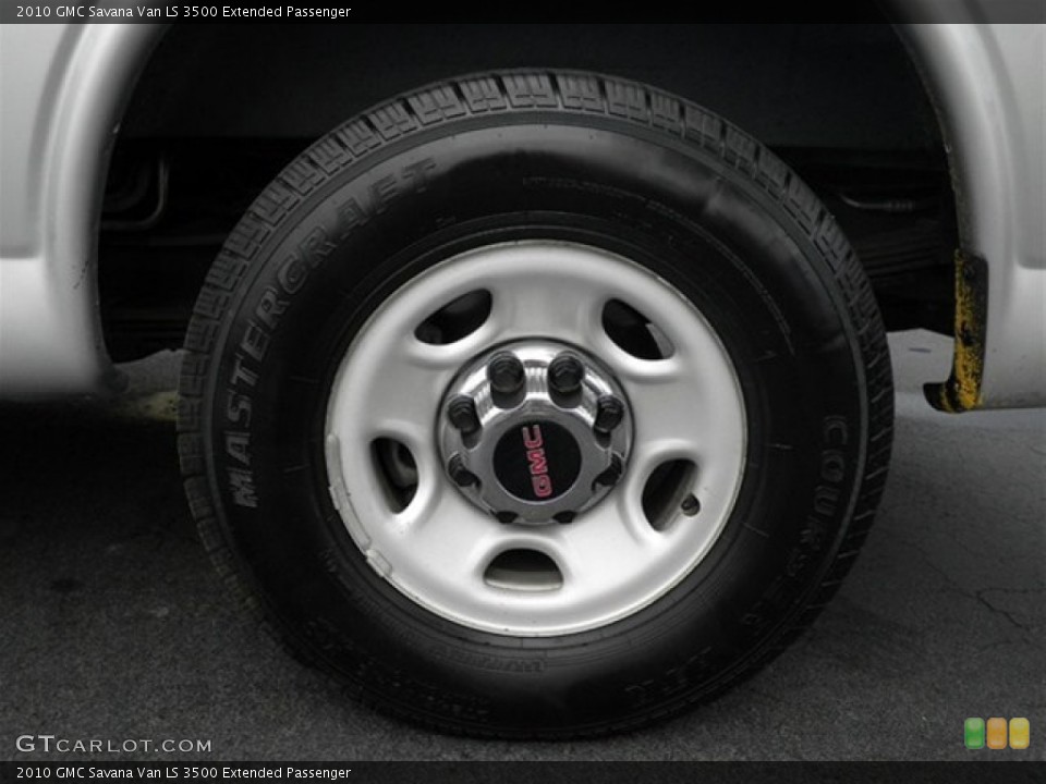 2010 GMC Savana Van LS 3500 Extended Passenger Wheel and Tire Photo #73563592