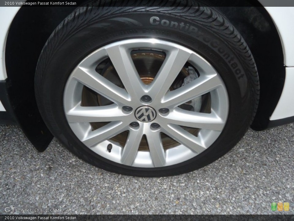 2010 Volkswagen Passat Komfort Sedan Wheel and Tire Photo #73587382