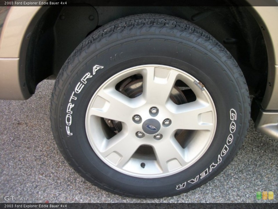 2003 Ford Explorer Eddie Bauer 4x4 Wheel and Tire Photo #73588659