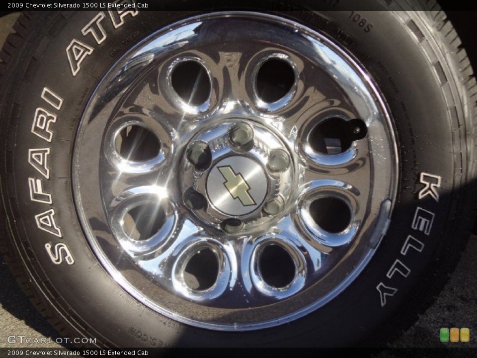 2009 Chevrolet Silverado 1500 LS Extended Cab Wheel and Tire Photo #73589366
