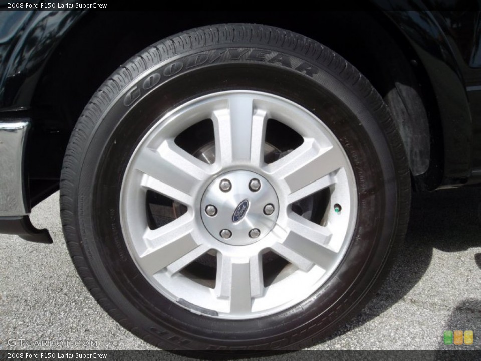 2008 Ford F150 Lariat SuperCrew Wheel and Tire Photo #73595933
