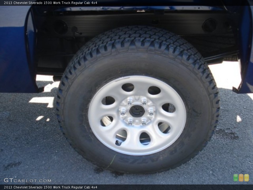 2013 Chevrolet Silverado 1500 Work Truck Regular Cab 4x4 Wheel and Tire Photo #73602870