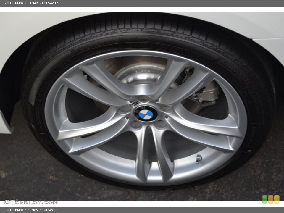 2013 BMW 7 Series 740i Sedan Wheel and Tire Photo #73606592