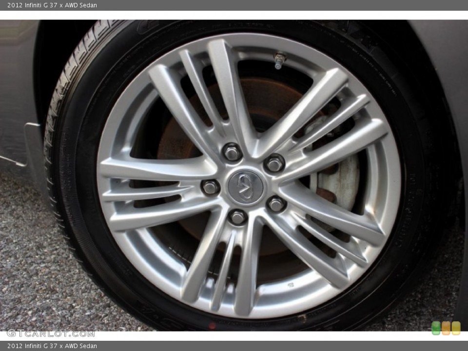 2012 Infiniti G 37 x AWD Sedan Wheel and Tire Photo #73618547