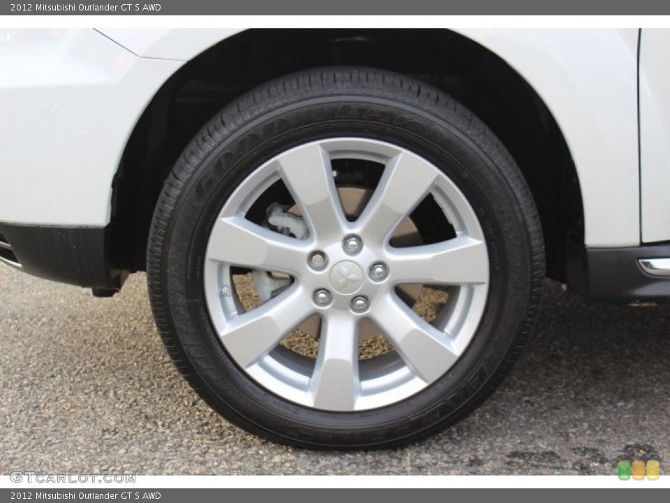 2012 Mitsubishi Outlander GT S AWD Wheel and Tire Photo #73623383