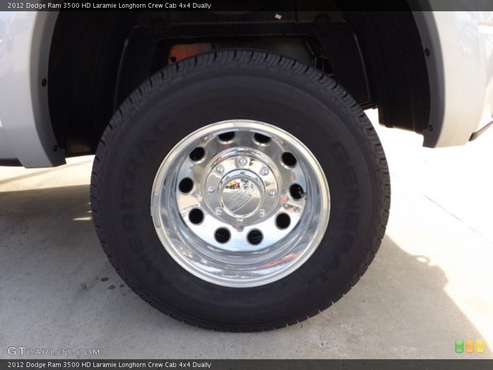 2012 Dodge Ram 3500 HD Laramie Longhorn Crew Cab 4x4 Dually Wheel and Tire Photo #73628891