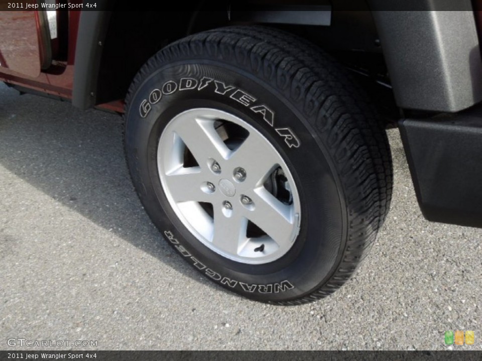 2011 Jeep Wrangler Sport 4x4 Wheel and Tire Photo #73631741