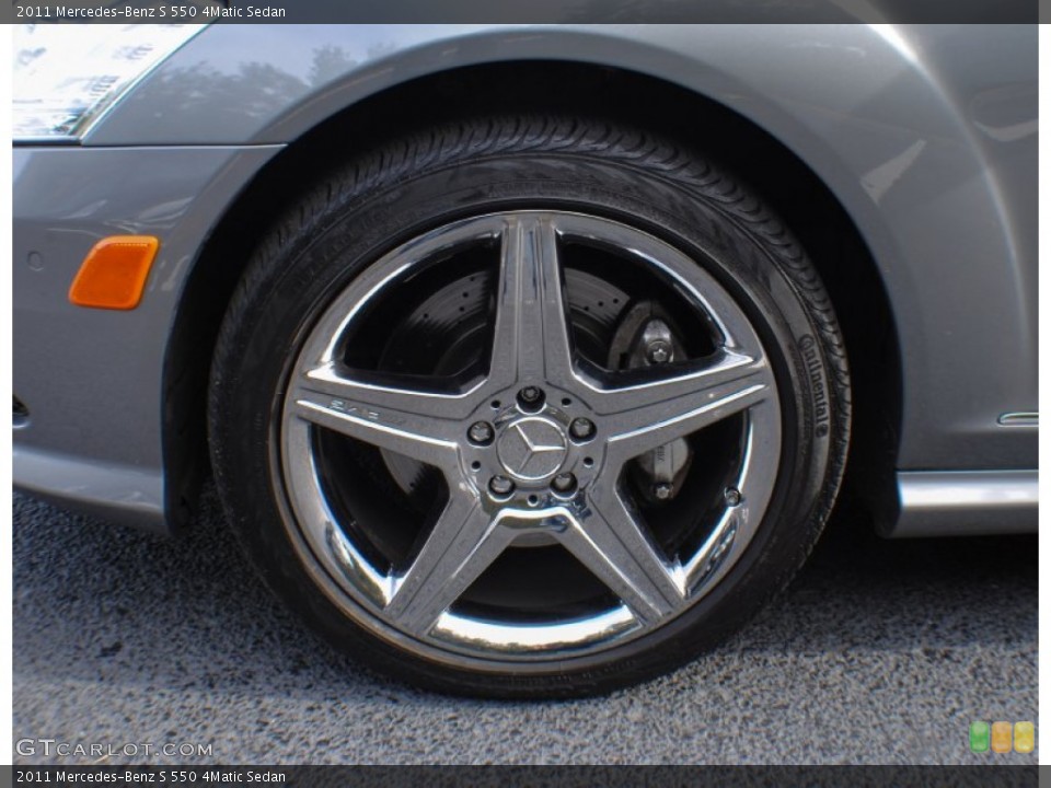 2011 Mercedes-Benz S 550 4Matic Sedan Wheel and Tire Photo #73650340