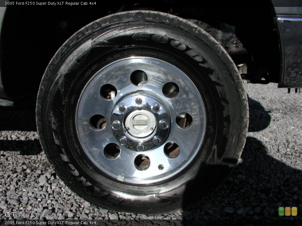 2005 Ford F250 Super Duty XLT Regular Cab 4x4 Wheel and Tire Photo #73651200