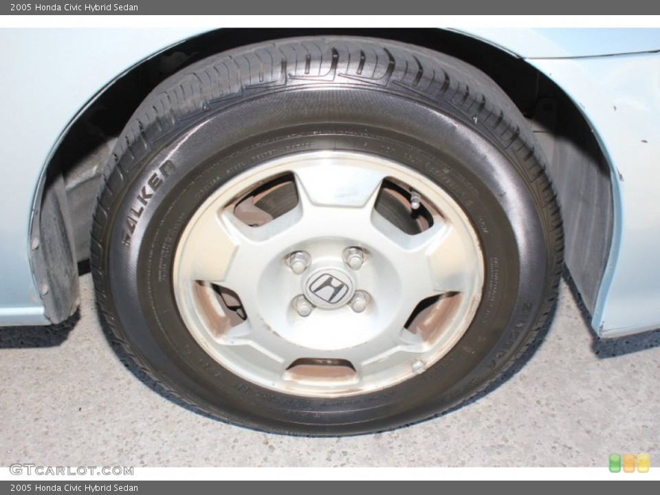 2005 Honda Civic Hybrid Sedan Wheel and Tire Photo #73654065