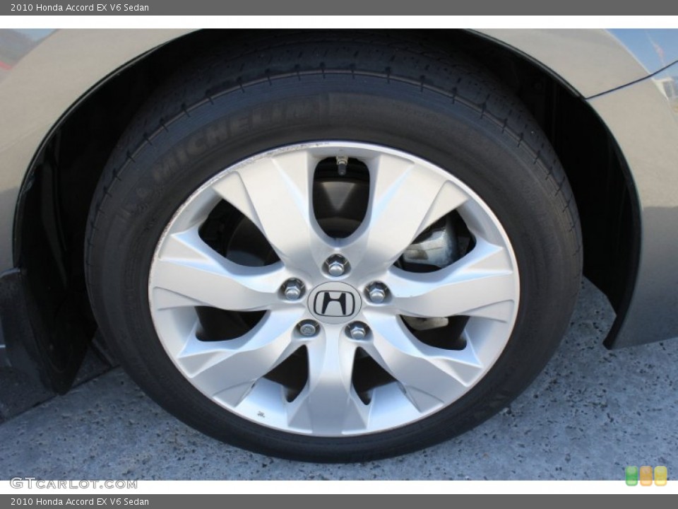 2010 Honda Accord EX V6 Sedan Wheel and Tire Photo #73654614