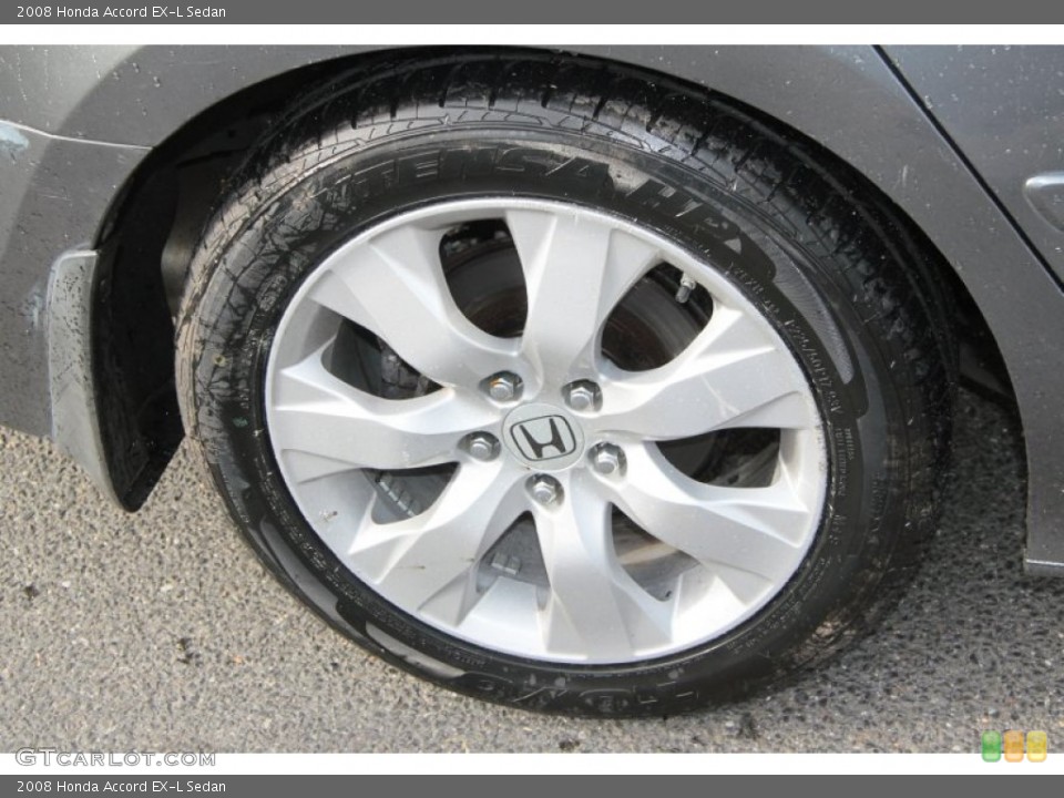 2008 Honda Accord EX-L Sedan Wheel and Tire Photo #73675842