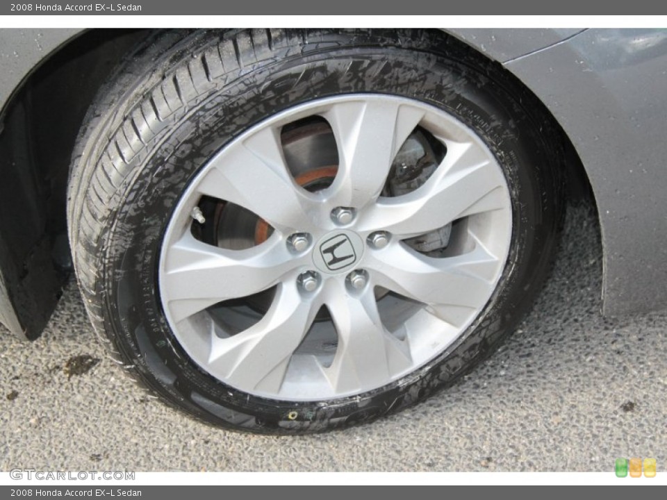 2008 Honda Accord EX-L Sedan Wheel and Tire Photo #73675856