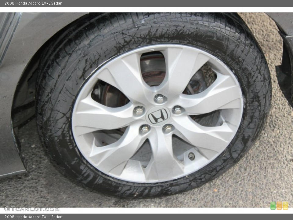 2008 Honda Accord EX-L Sedan Wheel and Tire Photo #73675870