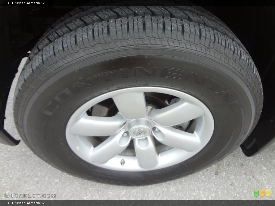 2011 Nissan Armada SV Wheel and Tire Photo #73690473