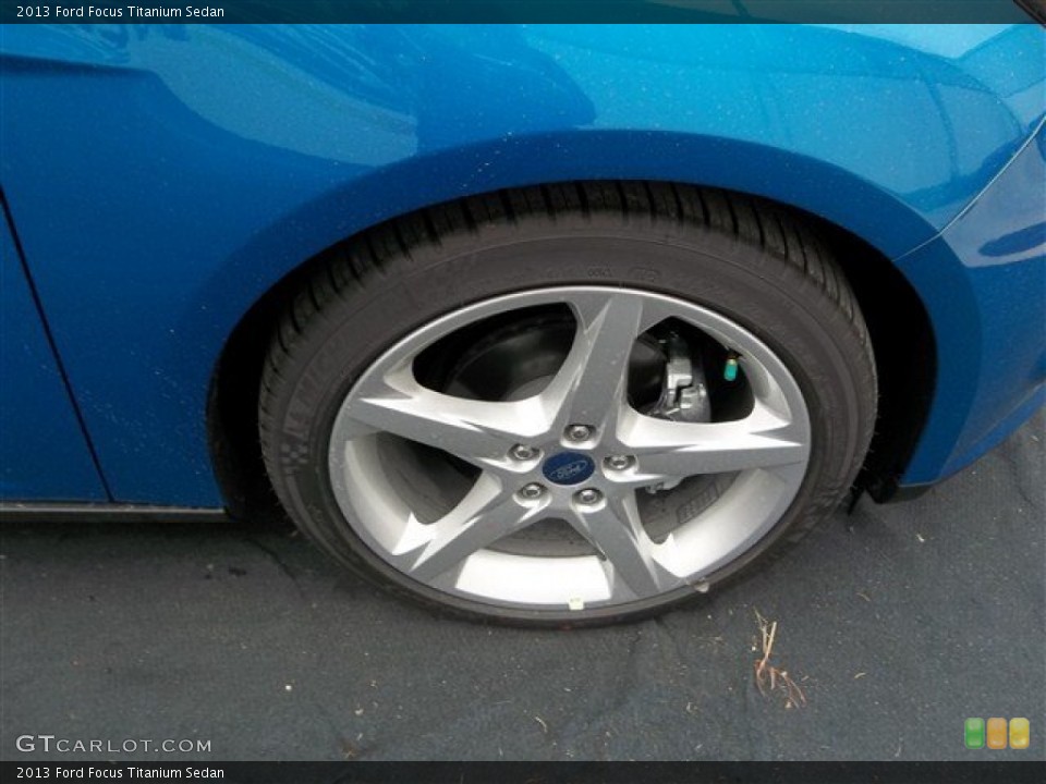 2013 Ford Focus Titanium Sedan Wheel and Tire Photo #73690866