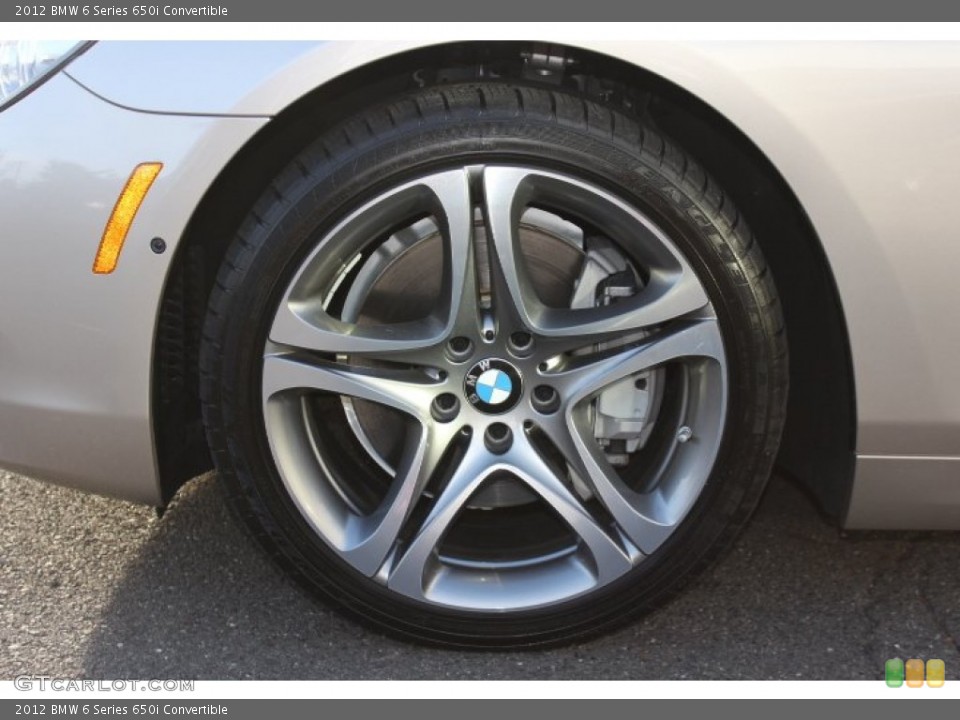 2012 BMW 6 Series 650i Convertible Wheel and Tire Photo #73698783