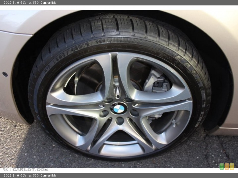 2012 BMW 6 Series 650i Convertible Wheel and Tire Photo #73698793