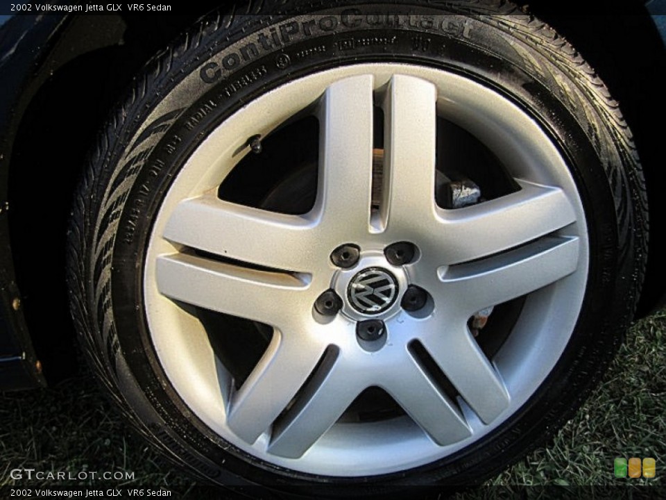 2002 Volkswagen Jetta GLX  VR6 Sedan Wheel and Tire Photo #73701279