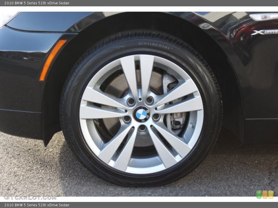 2010 BMW 5 Series 528i xDrive Sedan Wheel and Tire Photo #73702565