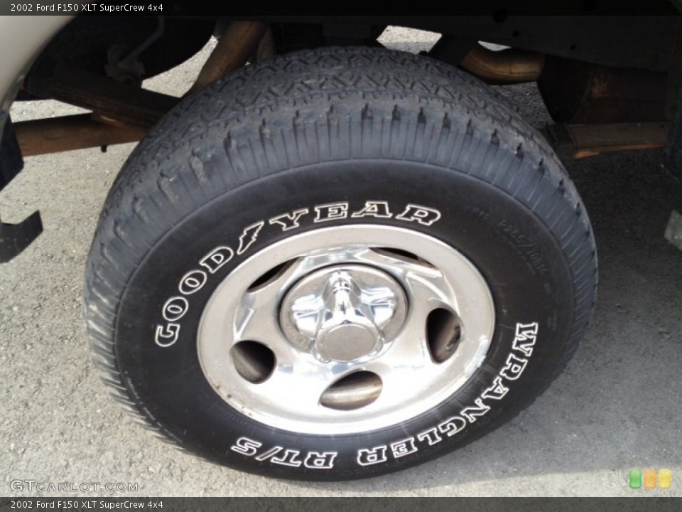 2002 Ford F150 XLT SuperCrew 4x4 Wheel and Tire Photo #73722803