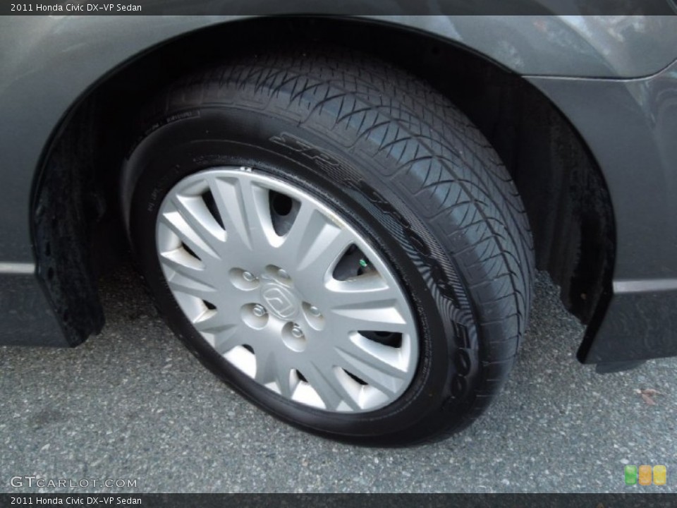 2011 Honda Civic DX-VP Sedan Wheel and Tire Photo #73727881