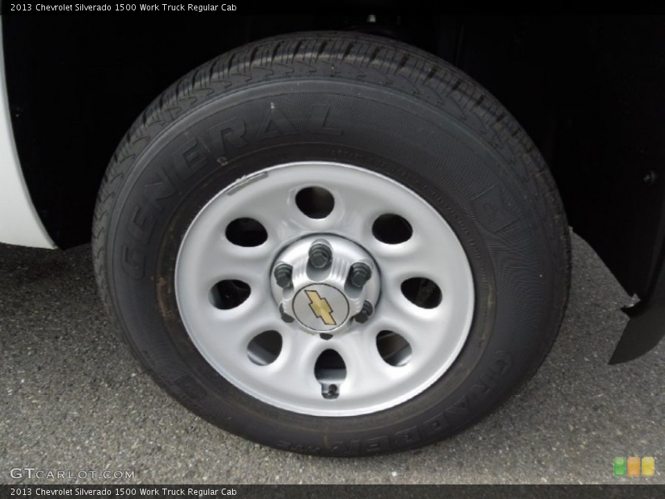 2013 Chevrolet Silverado 1500 Work Truck Regular Cab Wheel and Tire Photo #73741328