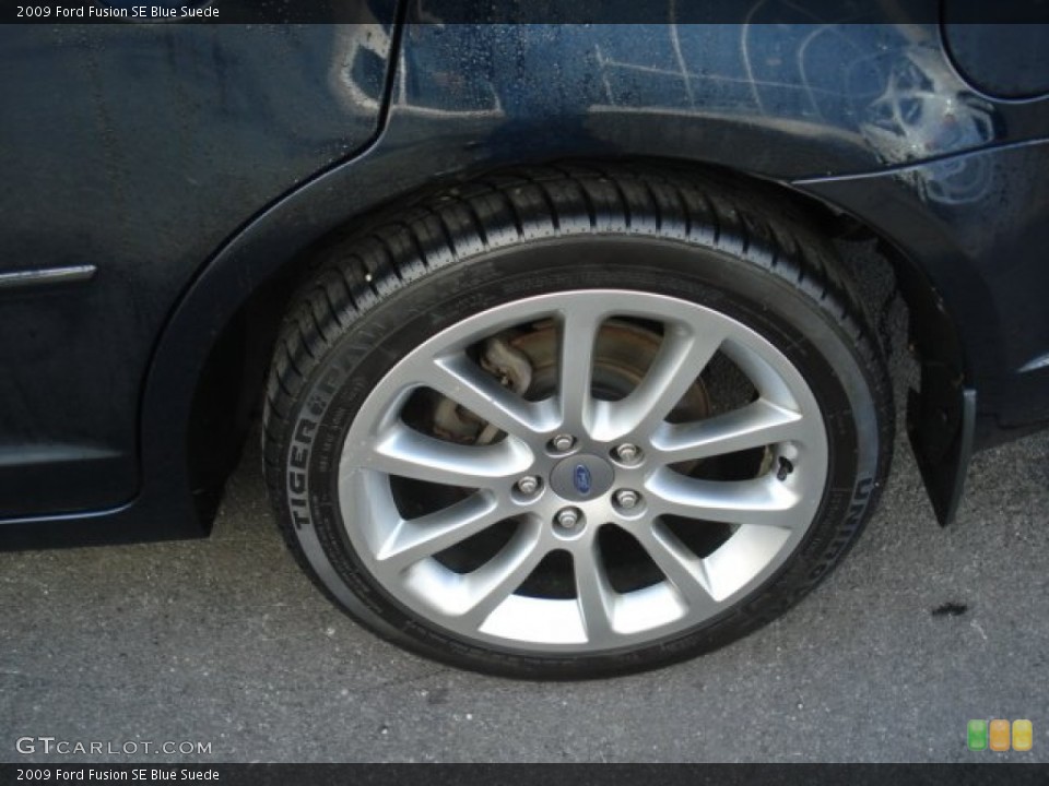 2009 Ford Fusion SE Blue Suede Wheel and Tire Photo #73741763
