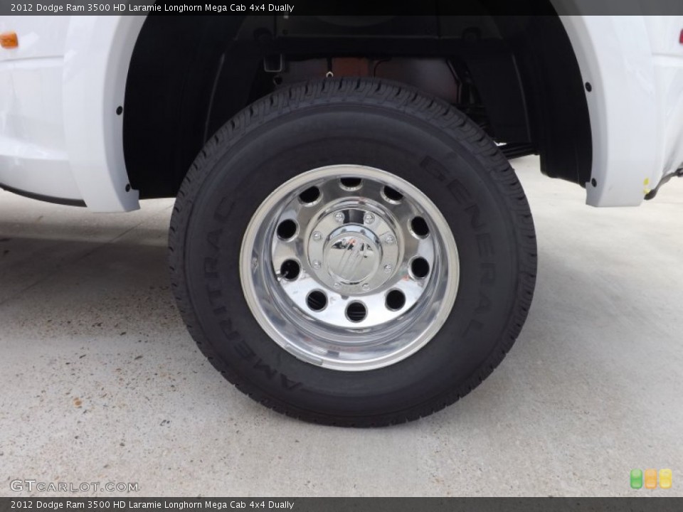 2012 Dodge Ram 3500 HD Laramie Longhorn Mega Cab 4x4 Dually Wheel and Tire Photo #73741934