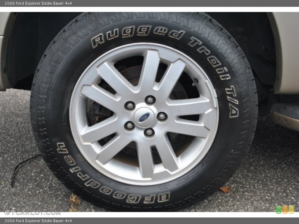 2009 Ford Explorer Eddie Bauer 4x4 Wheel and Tire Photo #73744187