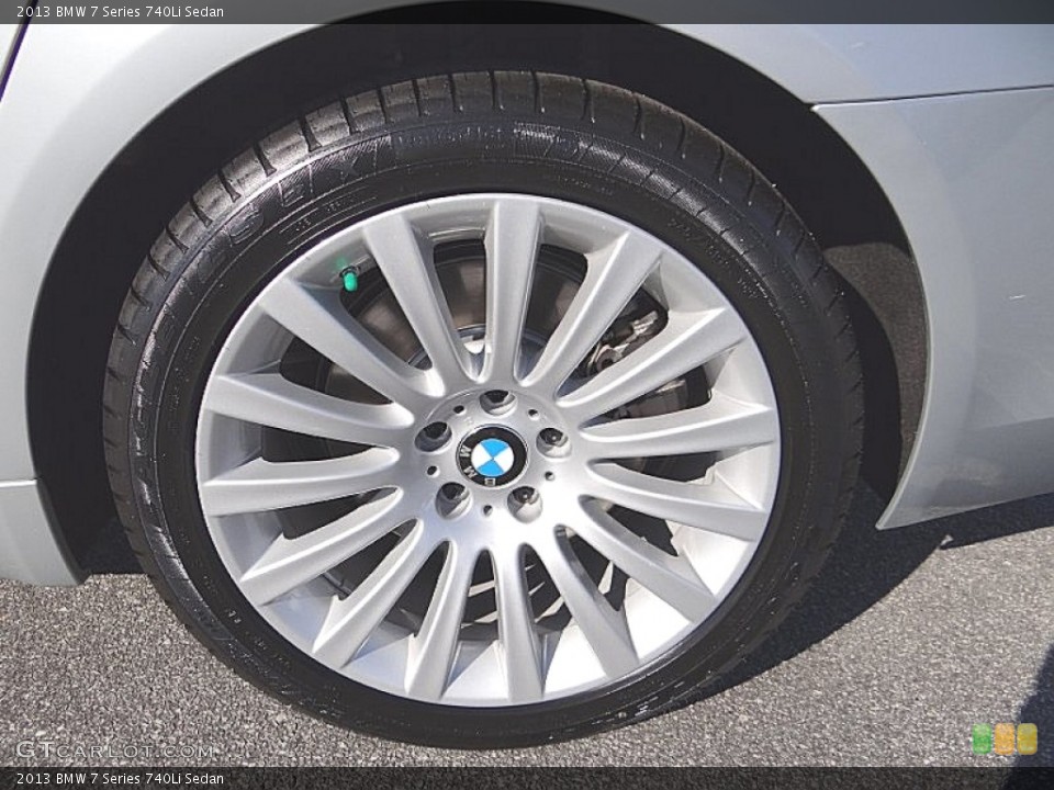 2013 BMW 7 Series 740Li Sedan Wheel and Tire Photo #73749479