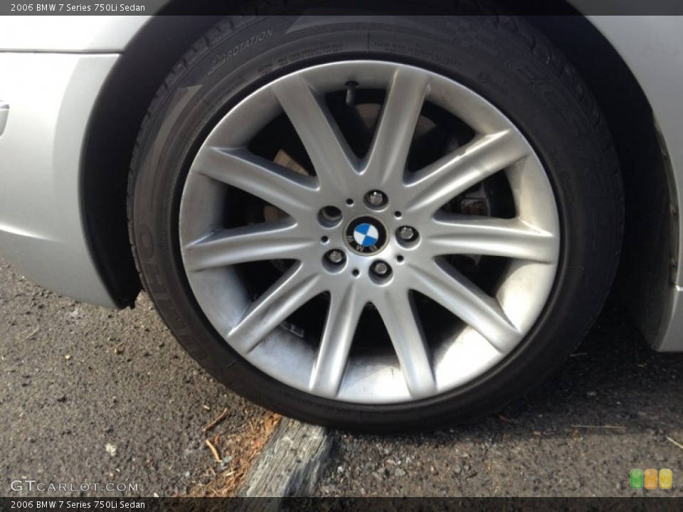 2006 BMW 7 Series 750Li Sedan Wheel and Tire Photo #73755905