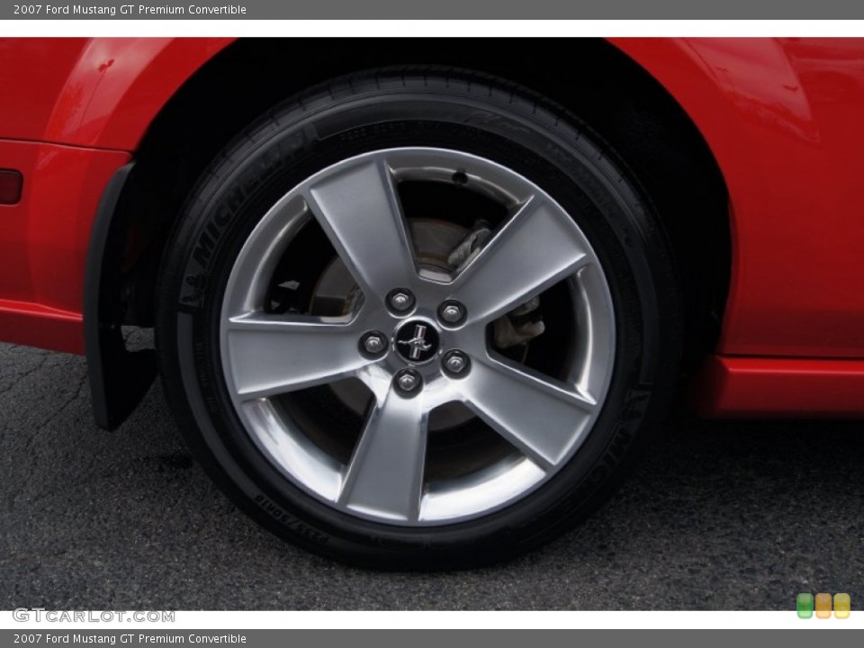 2007 Ford Mustang GT Premium Convertible Wheel and Tire Photo #73763039