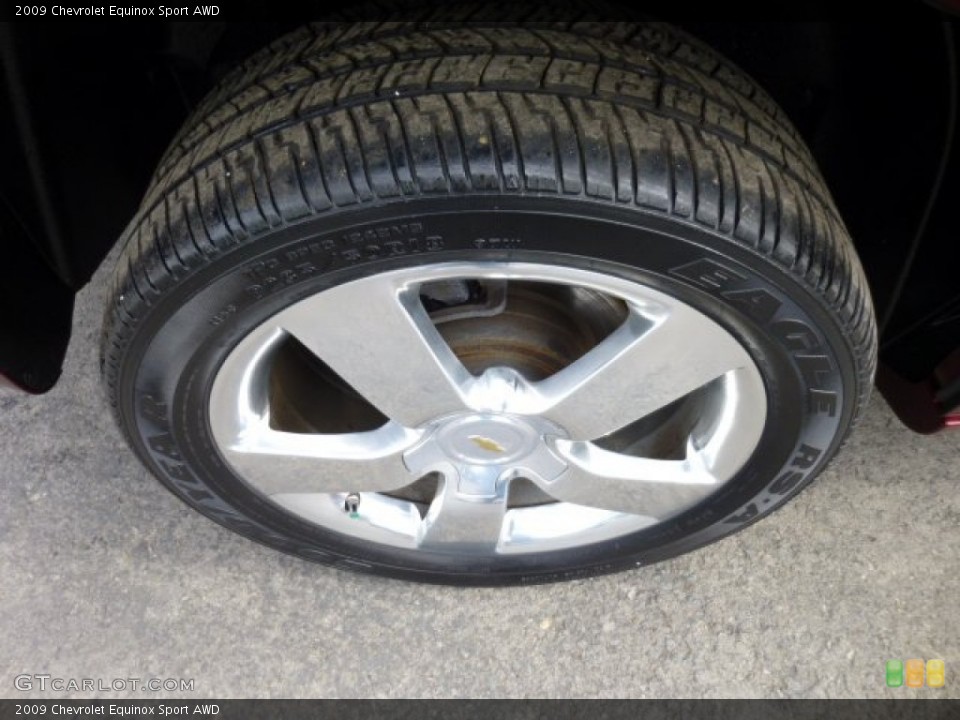 2009 Chevrolet Equinox Sport AWD Wheel and Tire Photo #73764149