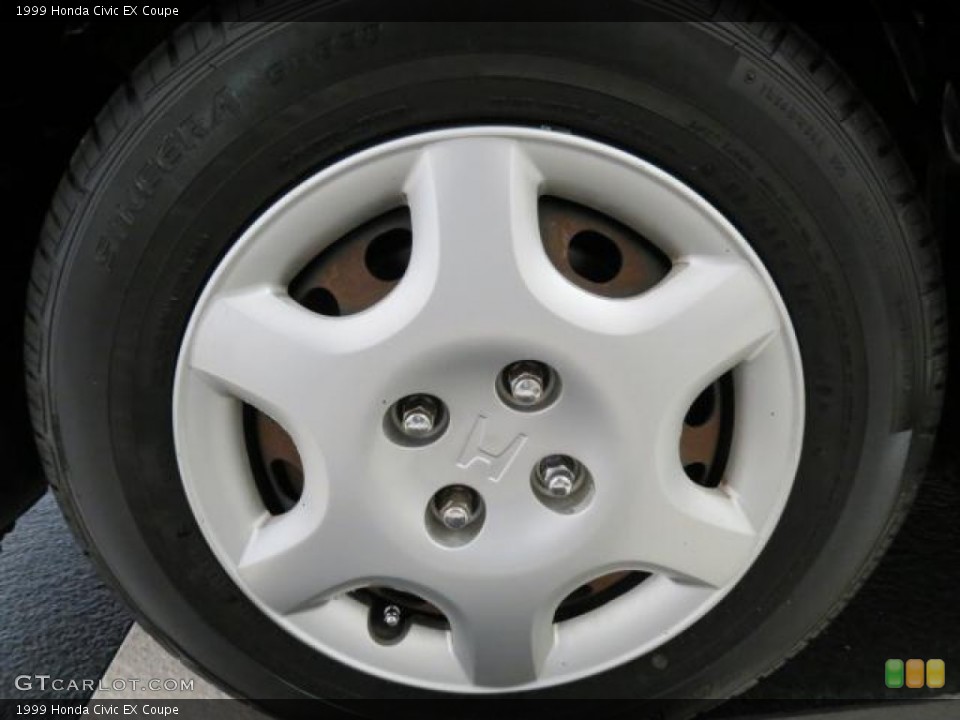 1999 Honda Civic EX Coupe Wheel and Tire Photo #73783274