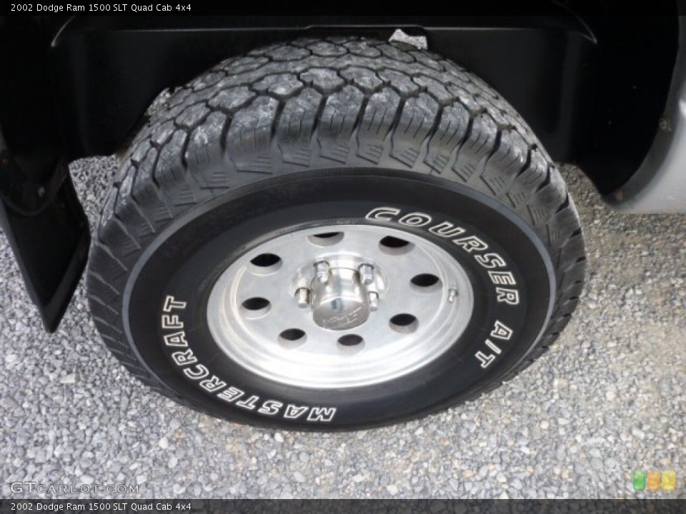 2002 Dodge Ram 1500 SLT Quad Cab 4x4 Wheel and Tire Photo #73786778