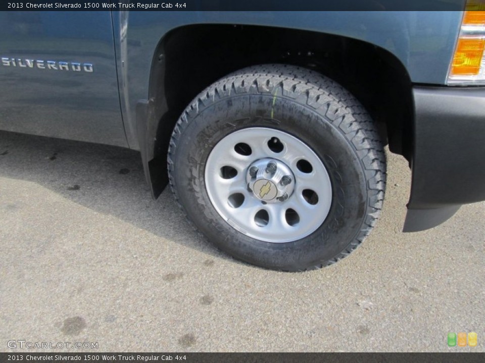 2013 Chevrolet Silverado 1500 Work Truck Regular Cab 4x4 Wheel and Tire Photo #73787894