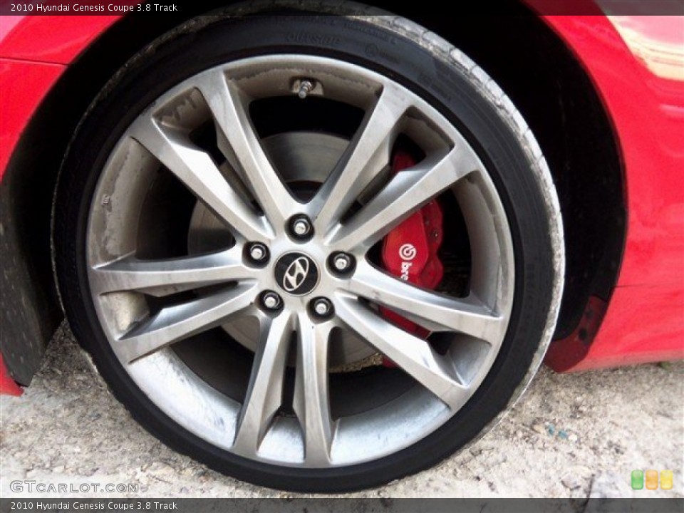 2010 Hyundai Genesis Coupe 3.8 Track Wheel and Tire Photo #73793408