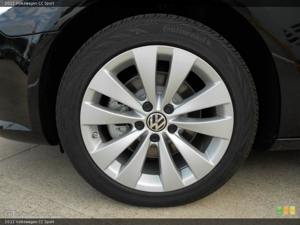 2012 Volkswagen CC Sport Wheel and Tire Photo #73802639