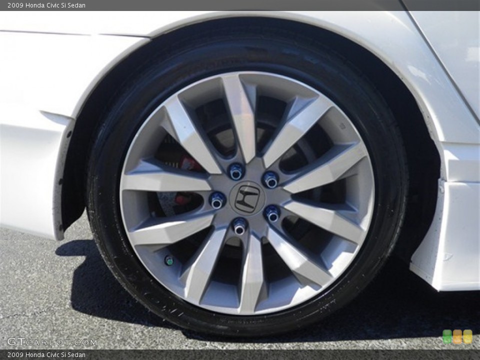 2009 Honda Civic Si Sedan Wheel and Tire Photo #73821904