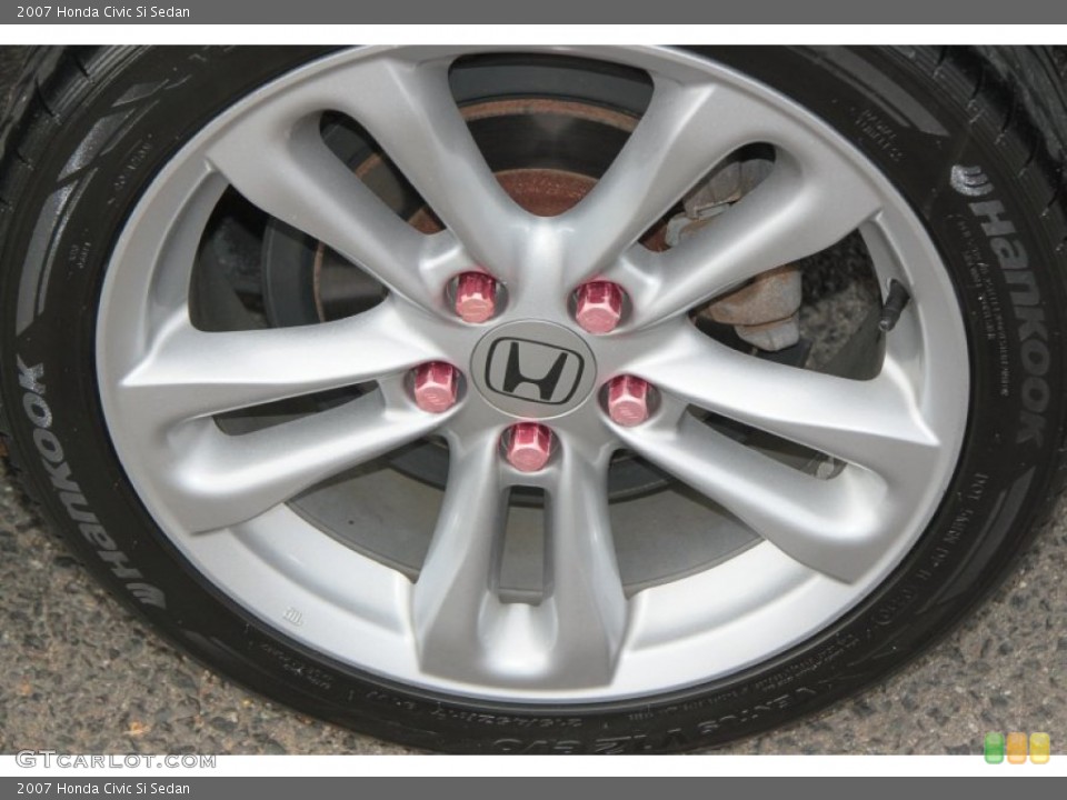 2007 Honda Civic Si Sedan Wheel and Tire Photo #73830719