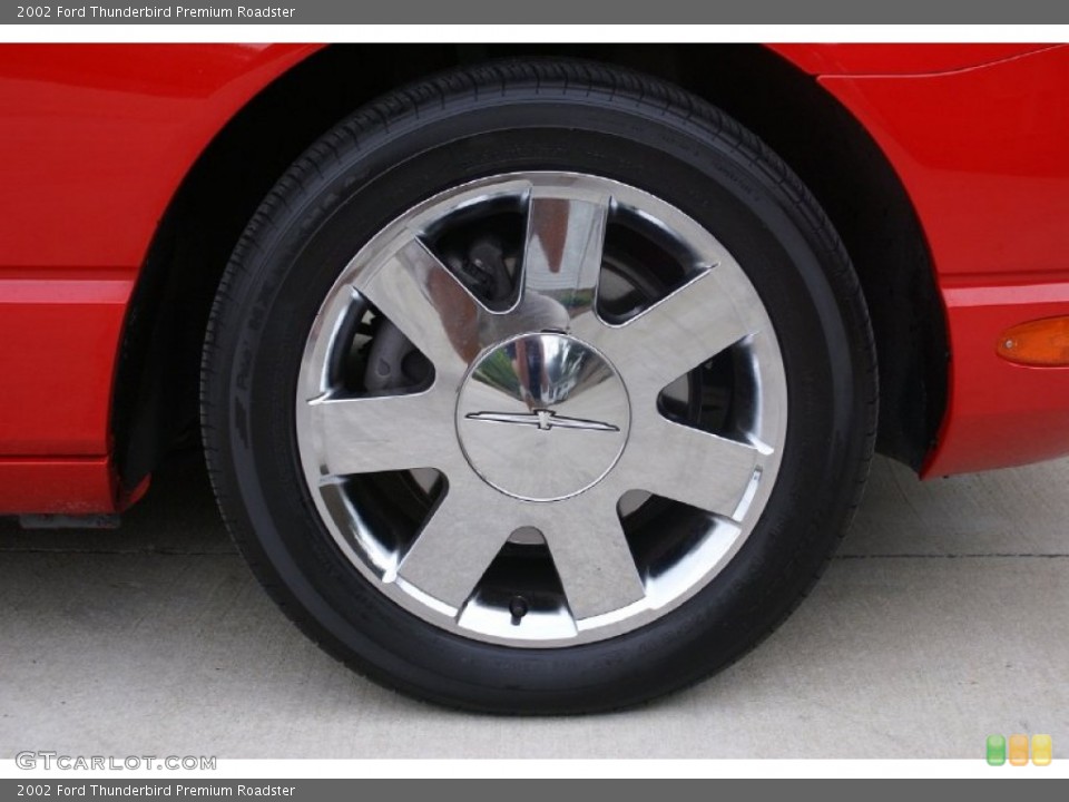 2002 Ford Thunderbird Premium Roadster Wheel and Tire Photo #73835357