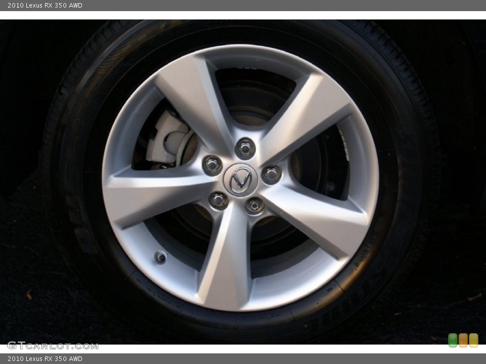 2010 Lexus RX 350 AWD Wheel and Tire Photo #73837057