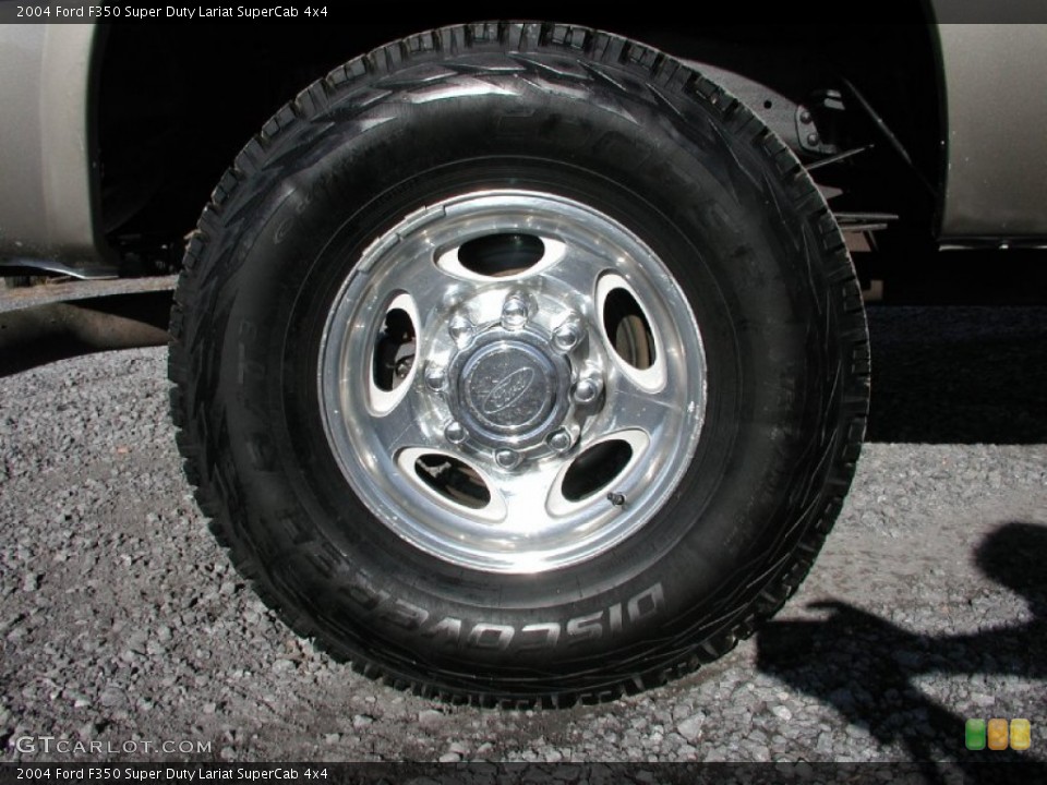 2004 Ford F350 Super Duty Lariat SuperCab 4x4 Wheel and Tire Photo #73855166