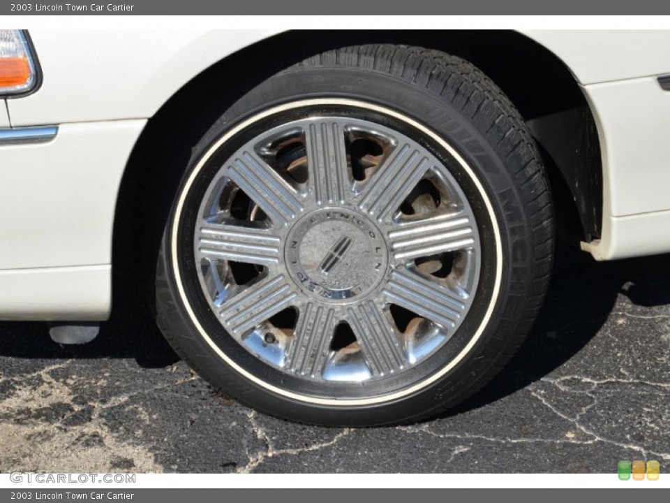 2003 Lincoln Town Car Cartier Wheel and Tire Photo #73864184